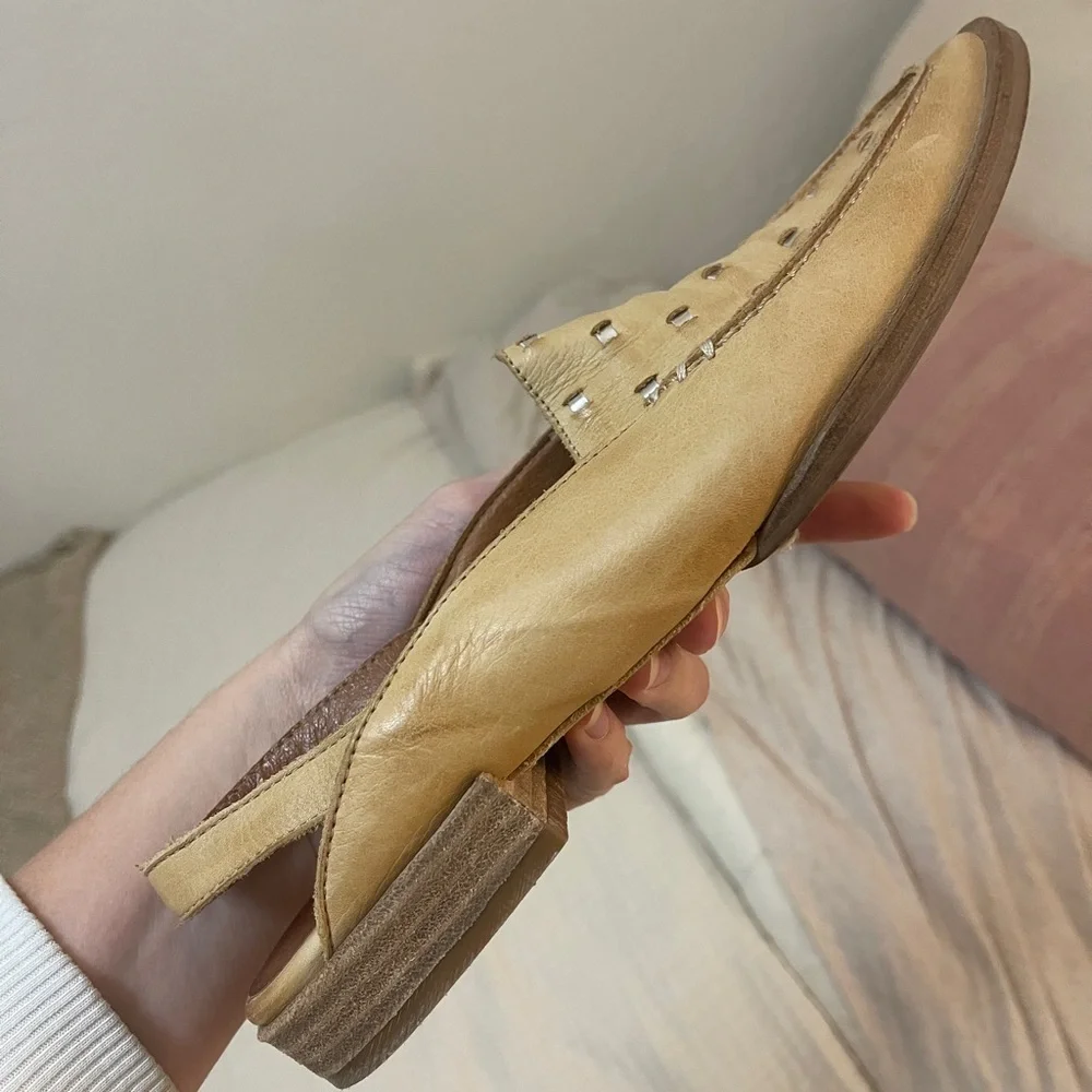 Free People Leather Bakersfield Shoe Size 39 (8.5-9) - Picture 10 of 15